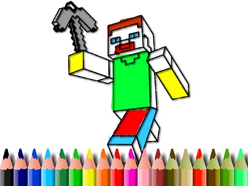 Minecraft Coloring Puzzle Game