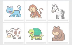 Color Pixel Art Classic: Animal Pixel Coloring Online Game