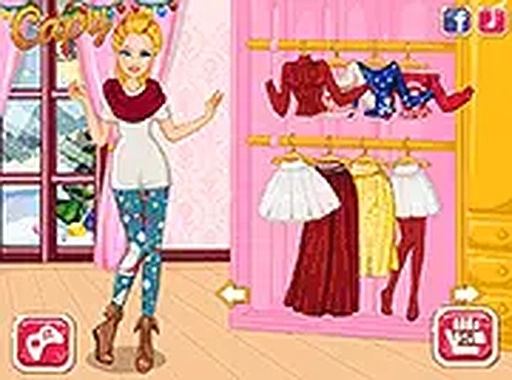 Winter Shopping Dress Up Game
